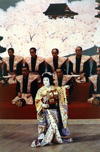 Japońska zabawa w kabuki (zdjęcie) autorstwa Photographer Japanese