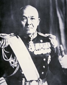 Wiceadmirał Chuichi Nagumo (czarno-białe zdjęcie)