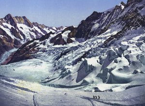 Jungfrau Railway, na stacji Eismeer (zdjęcie) autorstwa Photographer Swiss
