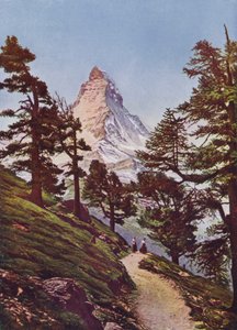 Matterhorn, Zermatt, Szwajcaria (kolorowe zdjęcie) autorstwa Photographer Swiss