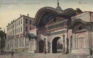 Sublime Porte, Konstantynopol (zdjęcie kolorowe) autorstwa Photographer Turkish
