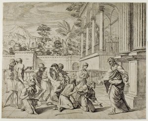 Józef i jego bracia autorstwa Pier Francesco Mola