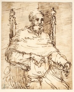 Portret papieża Juliusza II wg Rafaela autorstwa Pier Francesco Mola