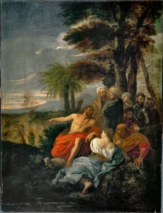 Saint Jean-Baptist prechant dans le desert - Święty Jan Chrzciciel głoszący na pustyni ... autorstwa Pier Francesco Mola