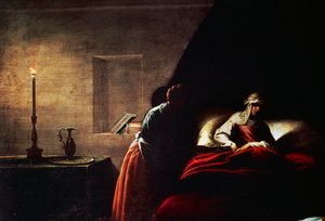 Narodziny Dziewicy – ​​Pier Francesco Mazzucchelli znany jako il Morazzone (1573-1626), obraz, kościół Santa Maria di Loreto, Arona, Novara, Włochy.