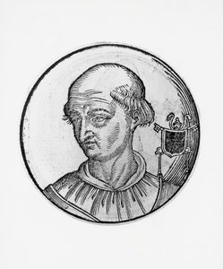 Portret Benedykta VIII (Theophylactus III of Tusculum, ok. 980-1024) autorstwa Blaise Nicolas Le Sueur
