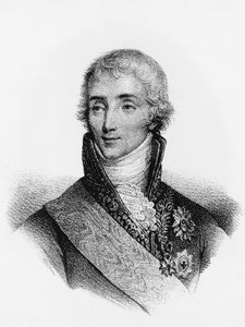 Portret Josepha Fouche (1759-1820), francuskiego męża stanu i ministra policji Napoleona I, rycina
