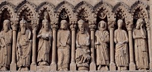Hiszpania, Kastylia i Leon, Katedra Santa Maria, Fryz z postaciami Starego Testamentu autorstwa Blaise Nicolas Le Sueur