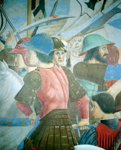 Fragment Legendy o prawdziwym krzyżu ukazujący bitwę Herakliusza I z Bizancjum przeciwko Chosroesowi II, autorstwa Piero della Francesca autorstwa Piero della Francesca