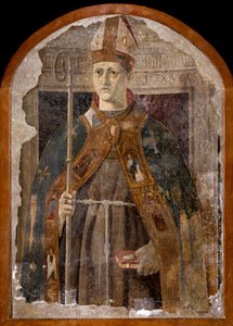 San Ludovico di Tolosa (Louis of Anjou lub Saint Louis of Toulouse autorstwa Piero della Francesca