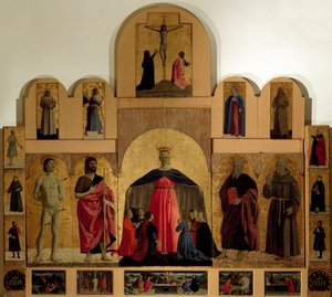 fragment ołtarza Misericordia autorstwa Piero della Francesca