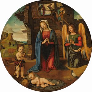 Szopka z Dzieciątkiem Św autorstwa Piero di Cosimo