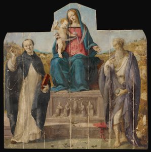 Dziewica i Dzieciątko ze świętymi Vincentem Ferrerem i Jerome autorstwa Piero di Cosimo