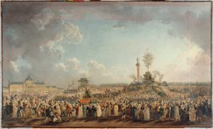 Uczta Istoty Najwyższej na Polach Marsowych, około 1794 (olej na płótnie)