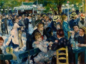 Taniec w Le Moulin de la Galette autorstwa Pierre-Auguste Renoir