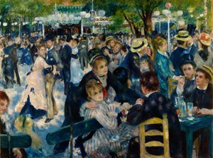 Taniec w Le Moulin de la Galette autorstwa Pierre-Auguste Renoir