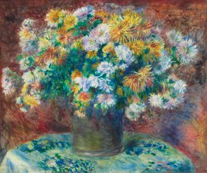 Chryzantemy autorstwa Pierre-Auguste Renoir