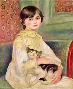 Julie Manet, znana również jako Kocie Dziecko autorstwa Pierre-Auguste Renoir