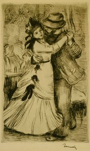 Taniec na wsi autorstwa Pierre-Auguste Renoir