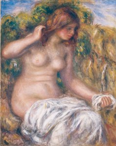 Kobieta przy wiosnie autorstwa Pierre-Auguste Renoir