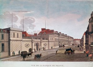 Bank Francji z Rue Croix-Petits-Champs w Paryżu (grafika