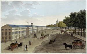 Widok nowej galerii gabinetu historii naturalnej Jardin des Plantes - w „Vues de Paris” autorstwa Courvoisiera