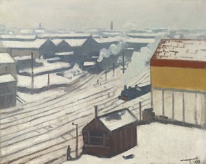 Gare Montparnasse w śniegu, 1913 autorstwa Albert Marquet