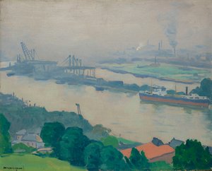 Sekwana w Croisset niedaleko Rouen, 1927. autorstwa Albert Marquet