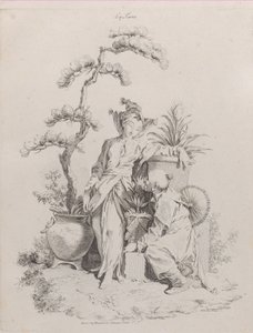 Ziemia, z Czterech elementów, 1738-49. autorstwa Pierre Alexandre Aveline