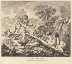 Huśtawka, ca. 1738. autorstwa Pierre Alexandre Aveline