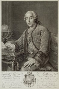 Portret księcia Dmitrija Michajłowicza Golicyna 1721-1793, 1762 autorstwa Pierre Alexandre Tardieu