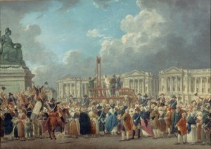 Egzekucja na Place de la Revolution, ok. godz. 1793.