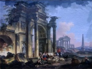Francuski:  Łuk Triumfalny autorstwa Pierre Antoine Demachy