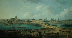 Panoramiczny widok na wycieczki, 1787 autorstwa Pierre Antoine Demachy