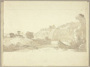 Panoramiczny włoski krajobraz autorstwa Pierre Antoine Mongin