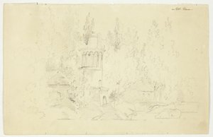 Widok na park w Wersalu: Petit Frianon autorstwa Pierre Antoine Mongin