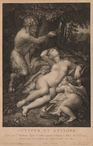 Jowisz i Antiope. autorstwa Pierre Audouin