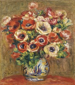 Zawilce w wazonie, ok. 1930 r. 1915 autorstwa Pierre Auguste Renoir