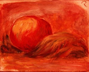 Jabłko z Liściem autorstwa Pierre Auguste Renoir