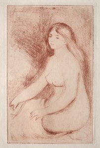 siedzący kąpiący się autorstwa Pierre Auguste Renoir