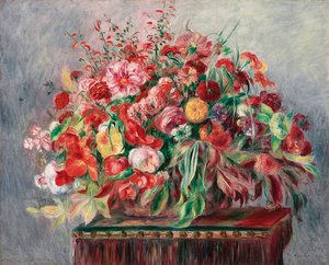 Kosz kwiatów; Kosz kwiatów, 1890 autorstwa Pierre Auguste Renoir