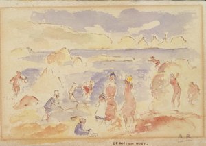 Scena na plaży, 1883. autorstwa Pierre Auguste Renoir