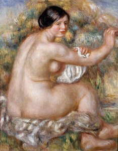 Duże nagie siedzenie. Obraz Pierre Auguste RENOIR (1841-1919)