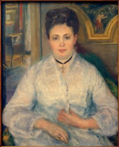 Portret Madame Victor Chocquet autorstwa Pierre Auguste Renoir