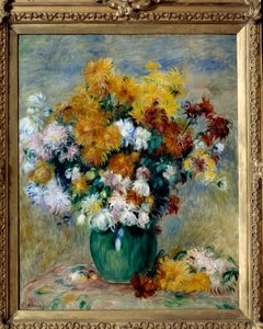 Bukiet chryzantem. Obraz Pierre Auguste Renoir (1841-1919) autorstwa Pierre Auguste Renoir