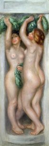 Kariatydy, ok. 1910 (olej na panelu) autorstwa Pierre Auguste Renoir