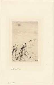 Dzieci na plaży, Bernoval autorstwa Pierre Auguste Renoir