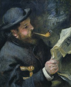 Claude Monet (1840-1926) czyta gazetę, 1872