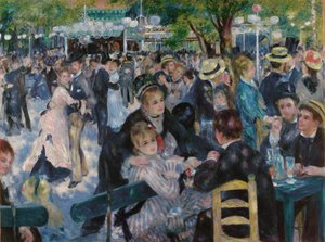 Taniec w Le Moulin de la Galette autorstwa Pierre Auguste Renoir