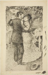 Taniec na wsi, 1883. autorstwa Pierre Auguste Renoir